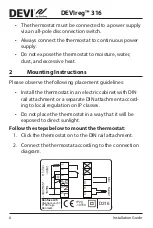 Preview for 6 page of Danfoss DEVIreg 316 Installation Manual