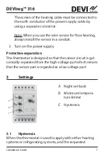 Предварительный просмотр 7 страницы Danfoss DEVIreg 316 Installation Manual
