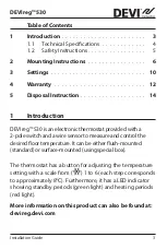 Preview for 3 page of Danfoss DEVIreg 530 Installation Manual