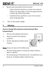 Предварительный просмотр 10 страницы Danfoss DEVIreg 530 Installation Manual