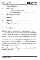 Preview for 3 page of Danfoss DEVIreg 532 Installation Manual