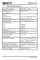 Preview for 4 page of Danfoss DEVIreg 532 Installation Manual