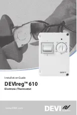 Предварительный просмотр 1 страницы Danfoss DEVIreg 610 Installation Manual