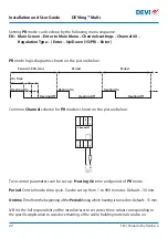 Предварительный просмотр 22 страницы Danfoss DEVIreg Multi Installation And User Manual