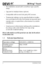 Предварительный просмотр 4 страницы Danfoss DEVIreg Touch Installation Manual