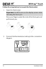 Предварительный просмотр 10 страницы Danfoss DEVIreg Touch Installation Manual