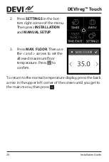 Preview for 20 page of Danfoss DEVIreg Touch Installation Manual