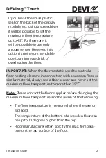 Preview for 21 page of Danfoss DEVIreg Touch Installation Manual