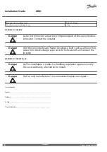 Preview for 16 page of Danfoss DWH 200 Installation Manual