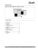 Preview for 1 page of Danfoss ECA 30 Installation Manual