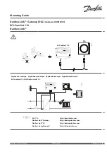 Предварительный просмотр 1 страницы Danfoss ECL Comfort 110 Mounting Manual