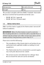 Предварительный просмотр 5 страницы Danfoss ECtemp 130 Installation Manual