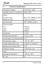 Предварительный просмотр 4 страницы Danfoss ECtemp 330 Installation Manual