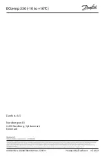 Предварительный просмотр 11 страницы Danfoss ECtemp 330 Installation Manual