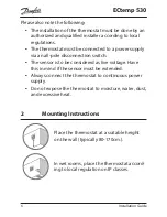 Preview for 6 page of Danfoss ECtemp 530 Installation Instructions Manual