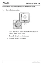 Предварительный просмотр 8 страницы Danfoss ECtemp 530 Installation Manual