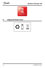 Предварительный просмотр 14 страницы Danfoss ECtemp 530 Installation Manual
