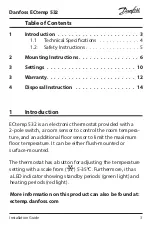 Предварительный просмотр 3 страницы Danfoss ECtemp 532 Installation Manual