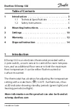 Preview for 3 page of Danfoss ECtemp 532 Installation Manual