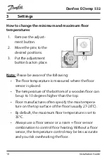 Предварительный просмотр 10 страницы Danfoss ECtemp 532 Installation Manual
