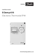 Предварительный просмотр 1 страницы Danfoss ECtemp 610 Installation Manual