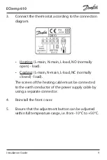 Предварительный просмотр 9 страницы Danfoss ECtemp 610 Installation Manual