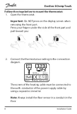 Preview for 8 page of Danfoss ECtemp Touch Installation Manual