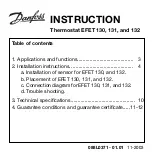 Предварительный просмотр 1 страницы Danfoss EFET 130 Instruction