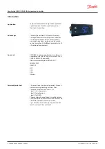 Предварительный просмотр 2 страницы Danfoss ERC 112D VSC User Manual