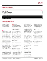 Preview for 2 page of Danfoss ET1000 Operator'S Manual