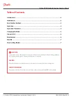 Preview for 2 page of Danfoss ET9200 Operator'S Manual