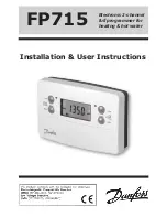 Предварительный просмотр 1 страницы Danfoss FP715 Installation & User'S Instructions
