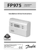 Preview for 1 page of Danfoss FP975 Installation & User'S Instructions