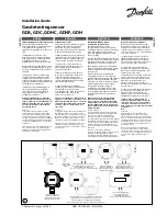 Danfoss GDA Installation Manual preview