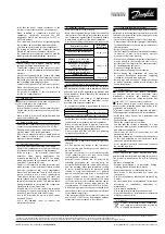 Предварительный просмотр 2 страницы Danfoss H Series Instructions