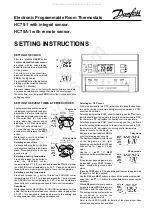 Preview for 1 page of Danfoss HC75-1 Setting Instructions