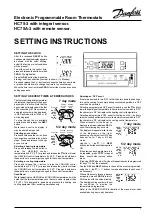 Preview for 1 page of Danfoss HC75-3 Setting Instructions