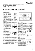 Предварительный просмотр 1 страницы Danfoss HC75-3 Setting Instructions