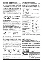 Preview for 4 page of Danfoss HC75-3 Setting Instructions