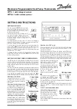 Предварительный просмотр 1 страницы Danfoss HP75-1 Instructions