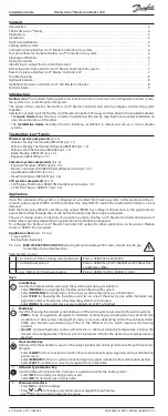 Предварительный просмотр 4 страницы Danfoss Icon Master Controller 24 V Installation Manual