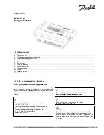 Предварительный просмотр 1 страницы Danfoss INFOCAL 8 Instruction