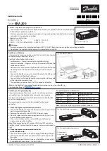 Предварительный просмотр 1 страницы Danfoss KoolKey EKA 200 Installation Manual