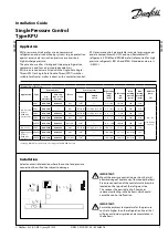 Предварительный просмотр 1 страницы Danfoss KPU 1 Installation Manual