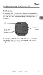 Предварительный просмотр 11 страницы Danfoss Link VISGX45X Installation Manual