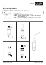 Danfoss MBS 4201 Instructions Manual предпросмотр