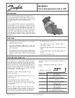 Preview for 1 page of Danfoss MCV105C Manual