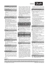 Preview for 2 page of Danfoss MLZ Series Instructions