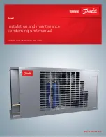 Preview for 1 page of Danfoss OP-HJXM Installation And Maintenance Condensing Unit Manual