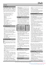 Предварительный просмотр 4 страницы Danfoss OP-LPHM018-026 Instructions Manual